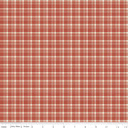 Arrival of Winter Plaid Rose Yardage