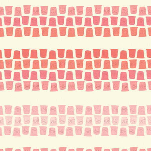 Thimble Lane Coral - Sew Obsessed Collection